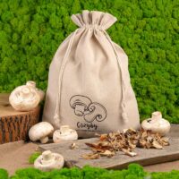 Bag like linen with printing 30 x 40 cm - for mushrooms Garden and domestic plants