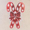 Bag like linen with printing 30 x 40 cm - natural / Christmas Lollipop Linen Bags