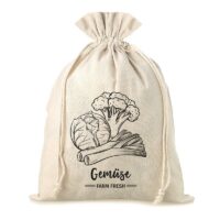 Bag like linen with printing 35 x 50 cm - for vegetables (DE) Large bags 35x50 cm