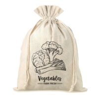 Bag like linen with printing 35 x 50 cm - for vegetables (EN) Large bags 35x50 cm