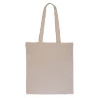 Cotton grocery tote bag 38 x 42 cm with long handles - natural Cotton bags