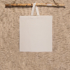 Cotton grocery tote bag 38 x 42 cm with short handles - natural Hotel accessories