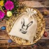 Bag like linen, sized 26 x 35 cm, featuring a bunny print Linen Bags