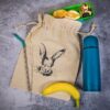 Bag like linen, sized 26 x 35 cm, featuring a bunny print All products