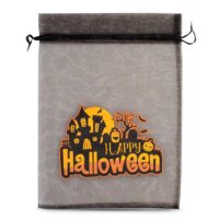 Halloween Organza Bag (No.1) 30 x 40 cm - black Black bags