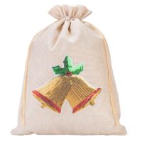 Jute bag 26 x 35 cm - Christmas Burlap bags / Jute bags