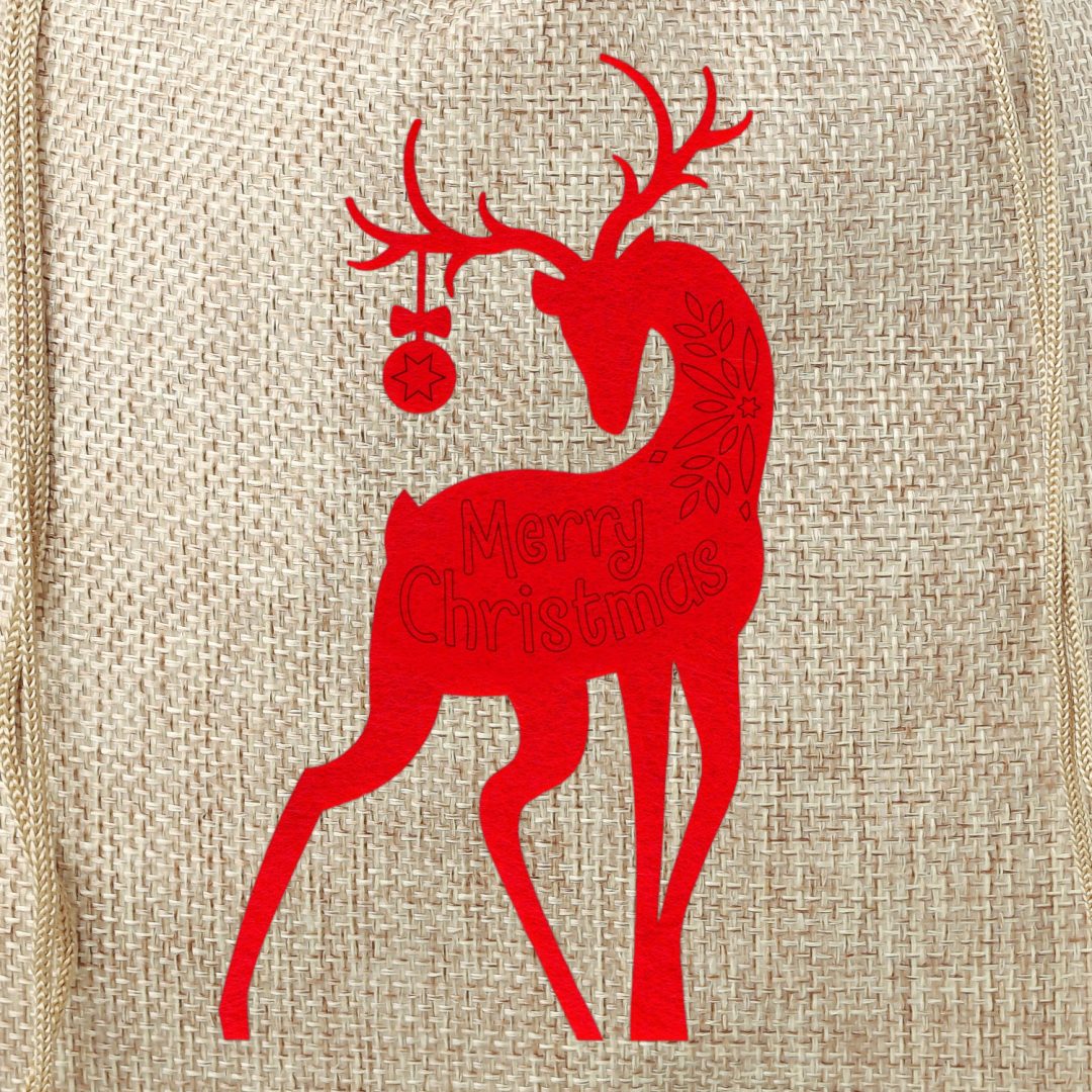 Jute bag 26 x 35 cm - Christmas Large bags 26x35 cm