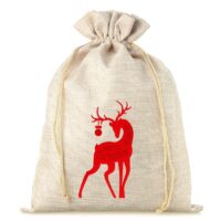 Jute bag 30 x 40 cm - Christmas Large bags 30x40 cm