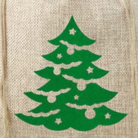 Jute bag 30 x 40 cm - Christmas Jute Bags