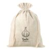 Bag like linen with printing 22 x 30 cm - for garlic (EN) Large bags 22x30 cm