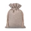 Natural pure linen bag 30 x 40 cm Pouches with quick and easy closure