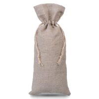 Natural pure linen pouch 16 x 37 cm Medium bags