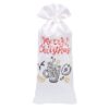 Satin pouch 16 x 37 cm with print – mulled wine Christmas bag