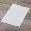 Velvet pouches 30 x 40 cm - white White bags
