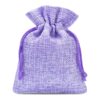 Burlap bag 6 cm x 8 cm - light purple Light purple bags