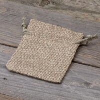 Burlap bag 6 cm x 8 cm - natural Lavender pouches