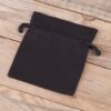 Cotton pouches 11 x 14 cm - black Cotton bags