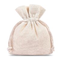 Cotton pouches 11 x 14 cm - natural Small bags 11x14 cm