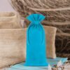 Cotton pouches 11 x 20 cm - turquoise Turquoise bags