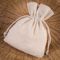 Cotton pouches 12 x 15 cm - natural Table decoration