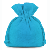 Cotton pouches 12 x 15 cm - turquoise Turquoise bags