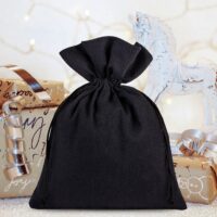 Cotton pouches 13 x 18 cm - black On the move