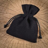 Cotton pouches 13 x 18 cm - black Interior decoration