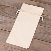 Cotton pouches 13 x 27 cm - natural Baby Shower