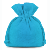 Cotton pouches 6 x 8 cm - turquoise Small bags 6x8 cm