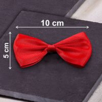 Fabric bows, sized 10 x 5 cm - red Cosmetics