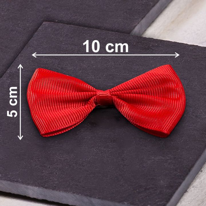 Fabric bows, sized 10 x 5 cm - red Cosmetics