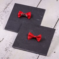 Fabric bows, sized 4 x 2 cm - red All products