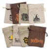 Halloween Burlap Bag 12 x 15 cm - mix of patterns and colours Sets