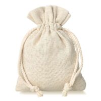 Pouches like linen 6 x 8 cm - natural Small bags 6x8 cm