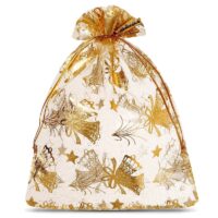 Organza bags 10 x 13 cm - Christmas Occasional bags