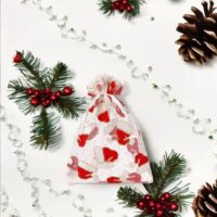 Organza bags 10 x 13 cm - Christmas Occasional bags