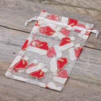 Organza bags 10 x 13 cm - Christmas Organza bags