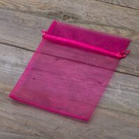 Organza bags 15 x 20 cm - fuchsia Easter