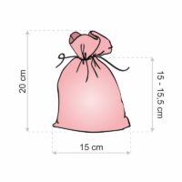 Organza bags 15 x 20 cm - fuchsia Medium bags