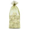 Organza bags 15 x 33 cm - olive green Medium bags 15x33 cm