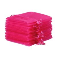 Organza bags 18 x 24 cm - fuchsia For children