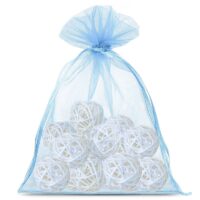 Organza bags 18 x 24 cm - light blue Light blue bags