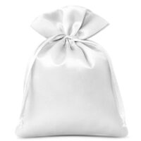 Satin bag 6 x 8 cm - white Satin bags