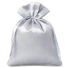 Satin bags 6 x 8 cm - silver Satin bags