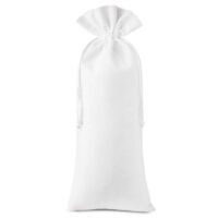 Velvet pouches 11 x 20 cm - white Medium bags 11x20 cm