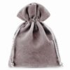 Velvet pouches 6 x 8 cm - silver Pouches silver / grey