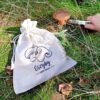 Bag like linen with printing 22 x 30 cm - for mushrooms Garden and domestic plants