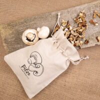 Bag like linen with printing 22 x 30 cm - for mushrooms Garden and domestic plants