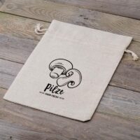 Bag like linen with printing 22 x 30 cm - for mushrooms Shopping and kitchen storage solutions