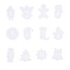Self-adhesive numbers 1-24 - white MIX Christmas